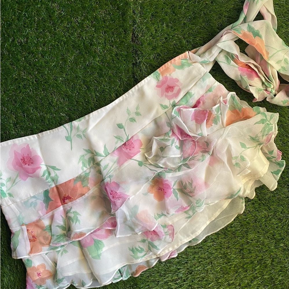 Abercrombie & Fitch floral mini skirt